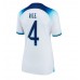 Cheap England Declan Rice #4 Home Football Shirt Women World Cup 2022 Short Sleeve